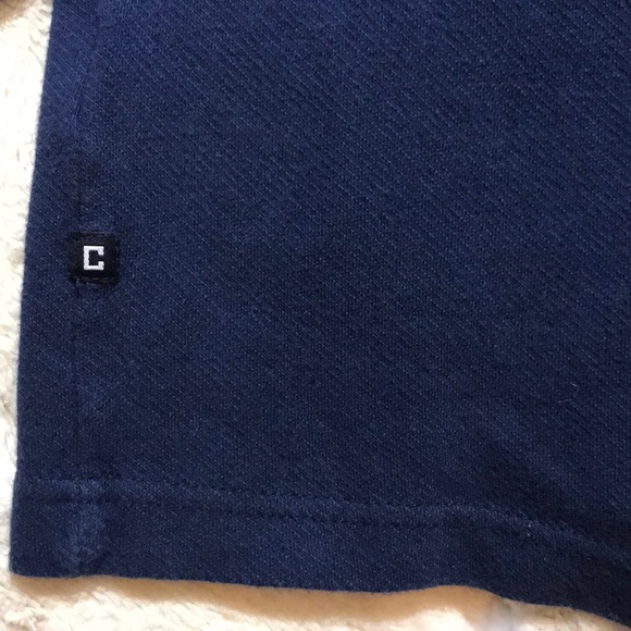 Men's CHAPS Navy Quarter Zip Pullover - Picture 6 of 7